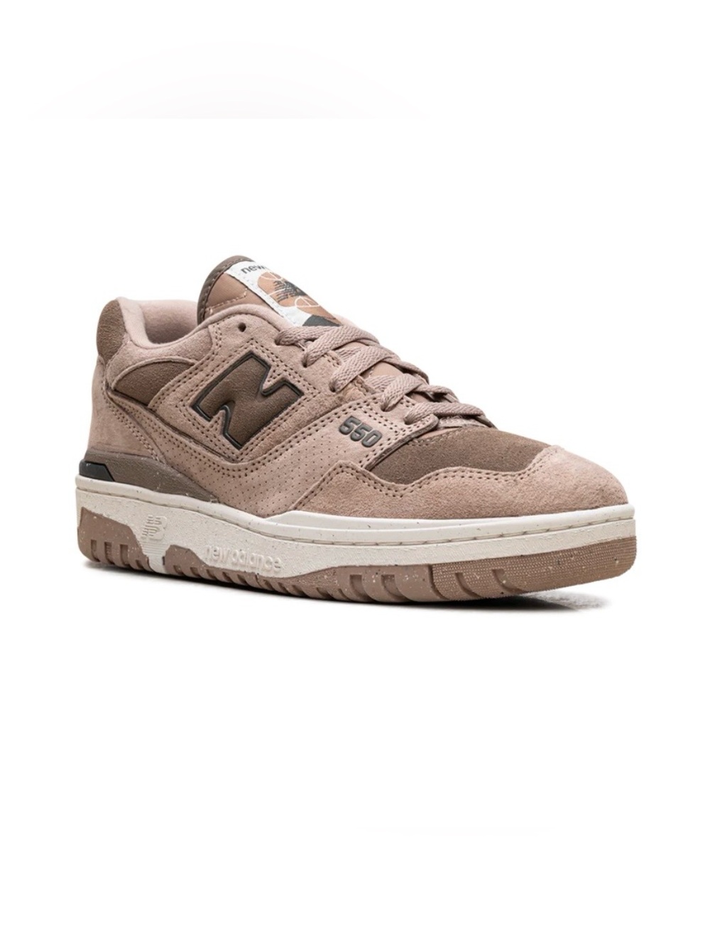 New Balance 550 Mushroom Suede Sneakers BBW550RD | Women’s 8 NWOT - Picture 3 of 12